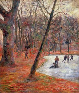 Patinadores en el Parque Frederiksberg