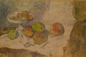 Naturaleza muerta con frutero de Paul Gauguin