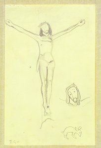 Estudio para El Cristo Amarillo, 1889