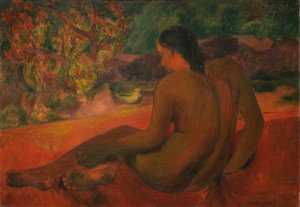 Mujer tahitiana de Paul Gauguin