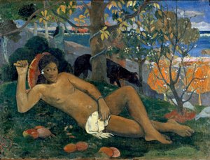 Te Arii Vahine. La esposa del rey de Paul Gauguin