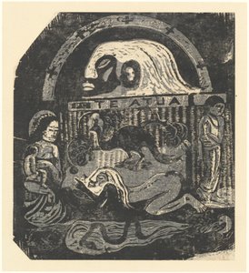 Te Atua Los Dioses Placa Pequeña, en o después de 1895 de Paul Gauguin