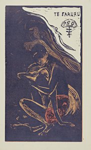 Te Faruru Aquí hacemos el amor, de la serie Noa Noa, 1893-1894 de Paul Gauguin