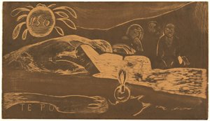 Te Po (La Larga Noche) de Paul Gauguin
