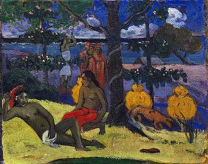 Te arii vahine II La mujer con mangos II, 1896 de Paul Gauguin