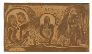 Te atua (El dios), de la suite Noa Noa de Paul Gauguin