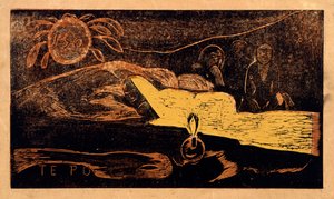 Te po. La gran noche de la serie Noa Noa, 1893-1894 de Paul Gauguin
