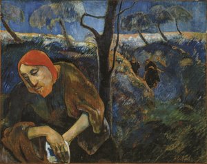 La Agonía en el Jardín Cristo en el Jardín de Getsemaní, 1889 de Paul Gauguin