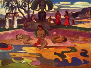 El Día del Dios Mahana No Atua, 1936 de Paul Gauguin