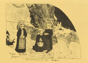 Los dramas del mar - Bretaña de Paul Gauguin