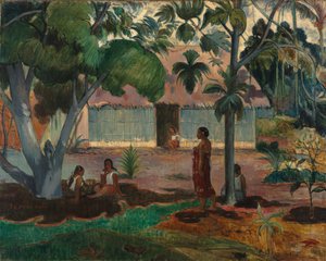 El gran árbol, 1891 de Paul Gauguin