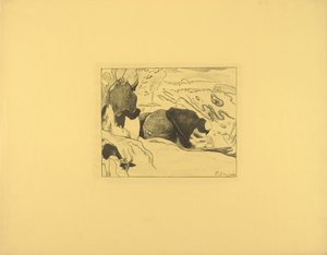 Las lavanderas de Paul Gauguin