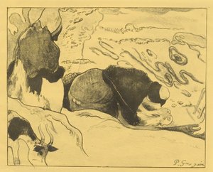 Las lavanderas de Paul Gauguin
