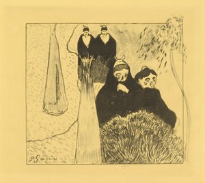 Las viejas damas de Arles de Paul Gauguin