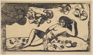 La Reina de la Belleza - Lánguida, 1898 de Paul Gauguin