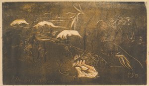 El universo es creado de Paul Gauguin