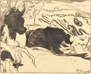 Las lavanderas de Paul Gauguin