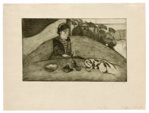 La mujer con higos de Paul Gauguin