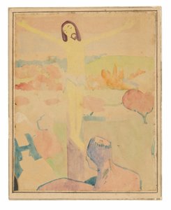El Cristo amarillo (recto), Mujer bañista vadeando un arroyo