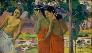 Tres mujeres tahitianas, 1896 de Paul Gauguin