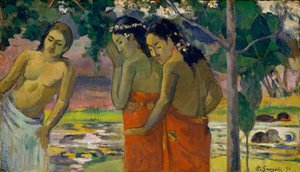Tres mujeres tahitianas, 1896 de Paul Gauguin