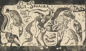 Página de Título para Le Sourire Titre du Sourire, en o después de 1895 de Paul Gauguin