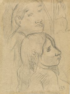 Dos marquesanos [verso] de Paul Gauguin