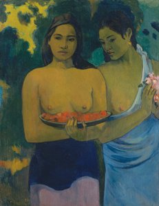 Dos mujeres tahitianas de Paul Gauguin