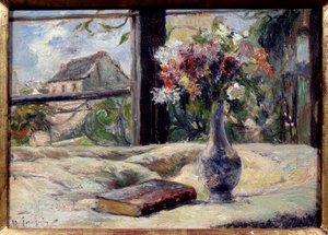 Jarrón de flores de Paul Gauguin