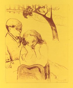 Suite Volpini: Miseria humana (Misères Humaines) de Paul Gauguin