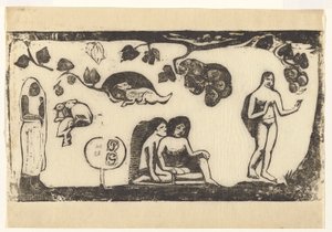 Mujeres, animales y follaje de Paul Gauguin