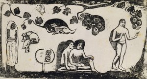 Mujeres, Animales y Follaje de Paul Gauguin