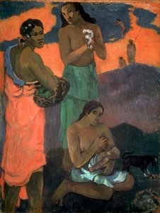 Mujeres en la orilla del mar La Maternidad, 1899 de Paul Gauguin