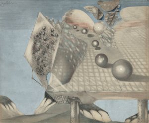 Composición con esferas, cuadrados, pilares, etc. de Paul Gaulois