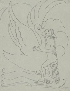 Leda y el cisne de Paul Gaulois