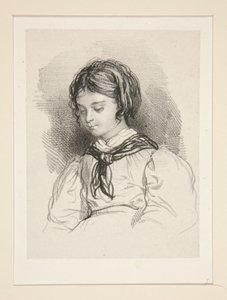 Busto de una niña pequeña