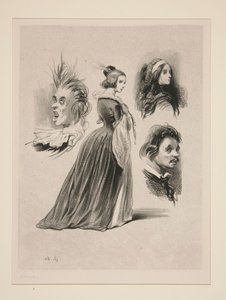 (HOJA DE DIBUJO.) de Paul Gavarni
