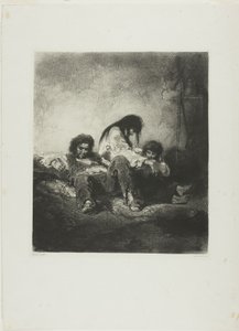Una Familia Pobre de Paul Gavarni