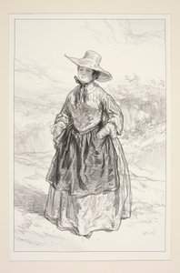 BURGUÉS. Traje de pueblo.