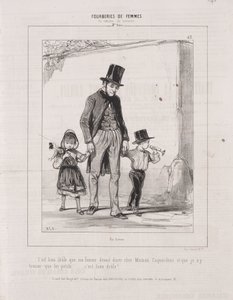 Fourberies de Femmes: En matière de sentiment, 1842 de Paul Gavarni