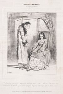 Fourberies de Femmes: En materia de sentimiento, 1842 de Paul Gavarni