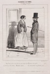 Fourberies de Femmes: En matière de sentiment, 1842 de Paul Gavarni