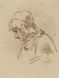 Cabeza de una mujer de Paul Gavarni