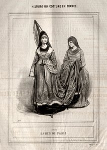 Historia del traje en Francia: Damas de París de Paul Gavarni