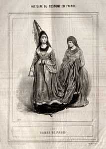 Historia del Traje en Francia: Damas de París de Paul Gavarni