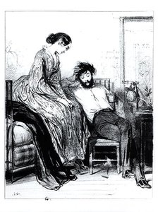 En prisión por deudas en Clichy, c.1830-40 de Paul Gavarni