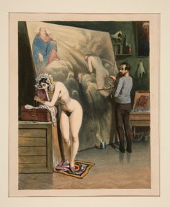 LA ESPOSA DEL PINTOR. de Paul Gavarni