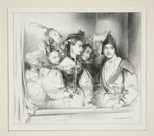 La Loge Du Bal. de Paul Gavarni
