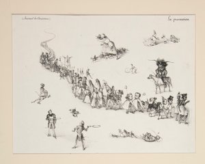 La procesión del diablo de Paul Gavarni
