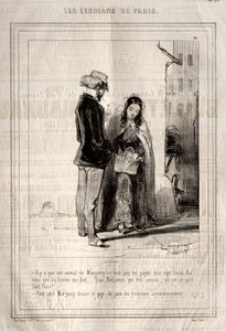 Los Estudiantes de París de Paul Gavarni